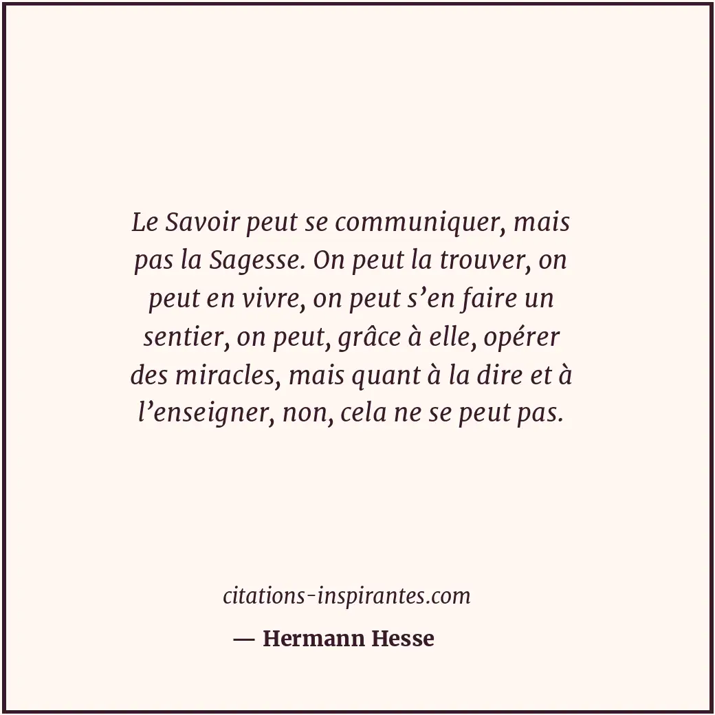 Citation de Hermann Hesse