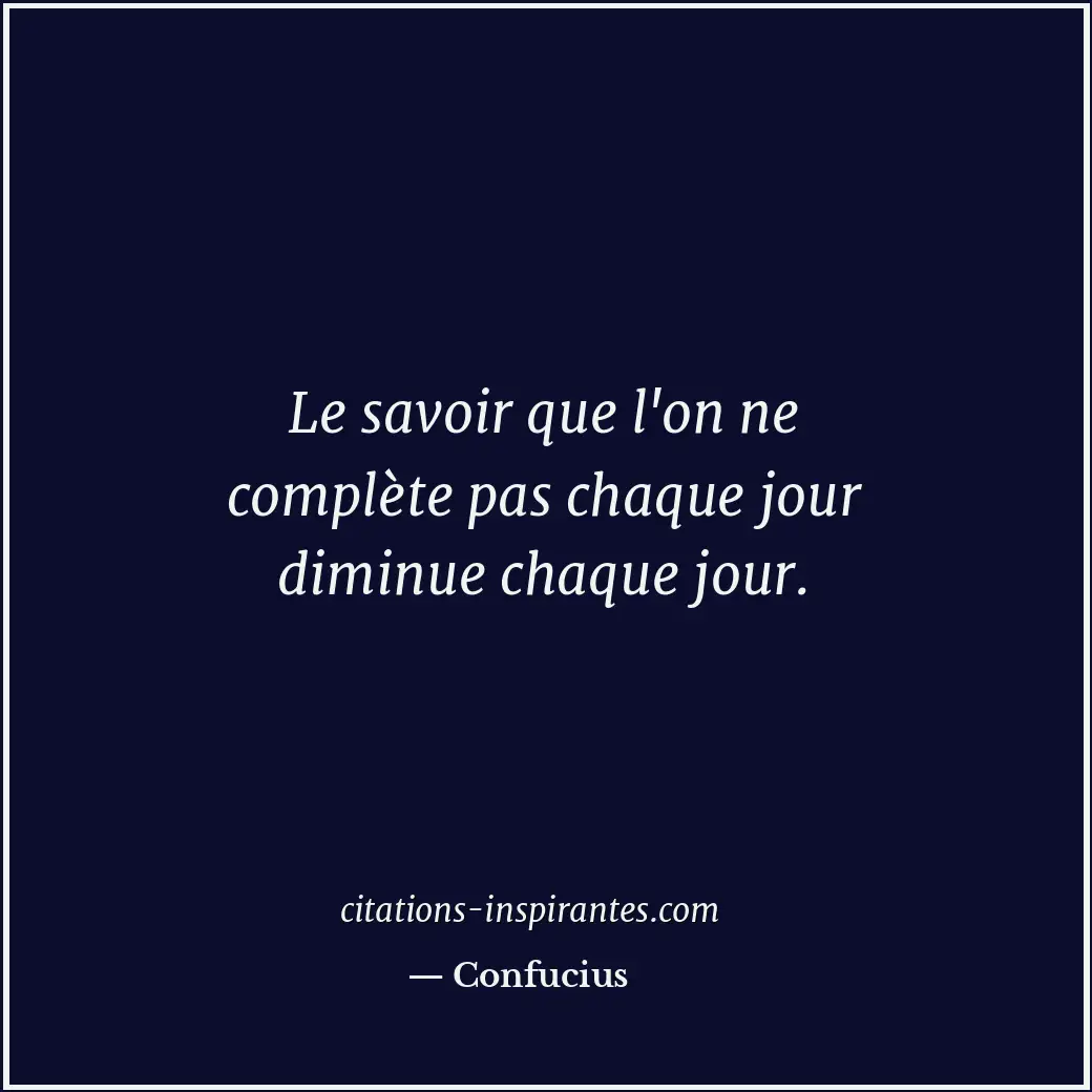 Citation de Confucius