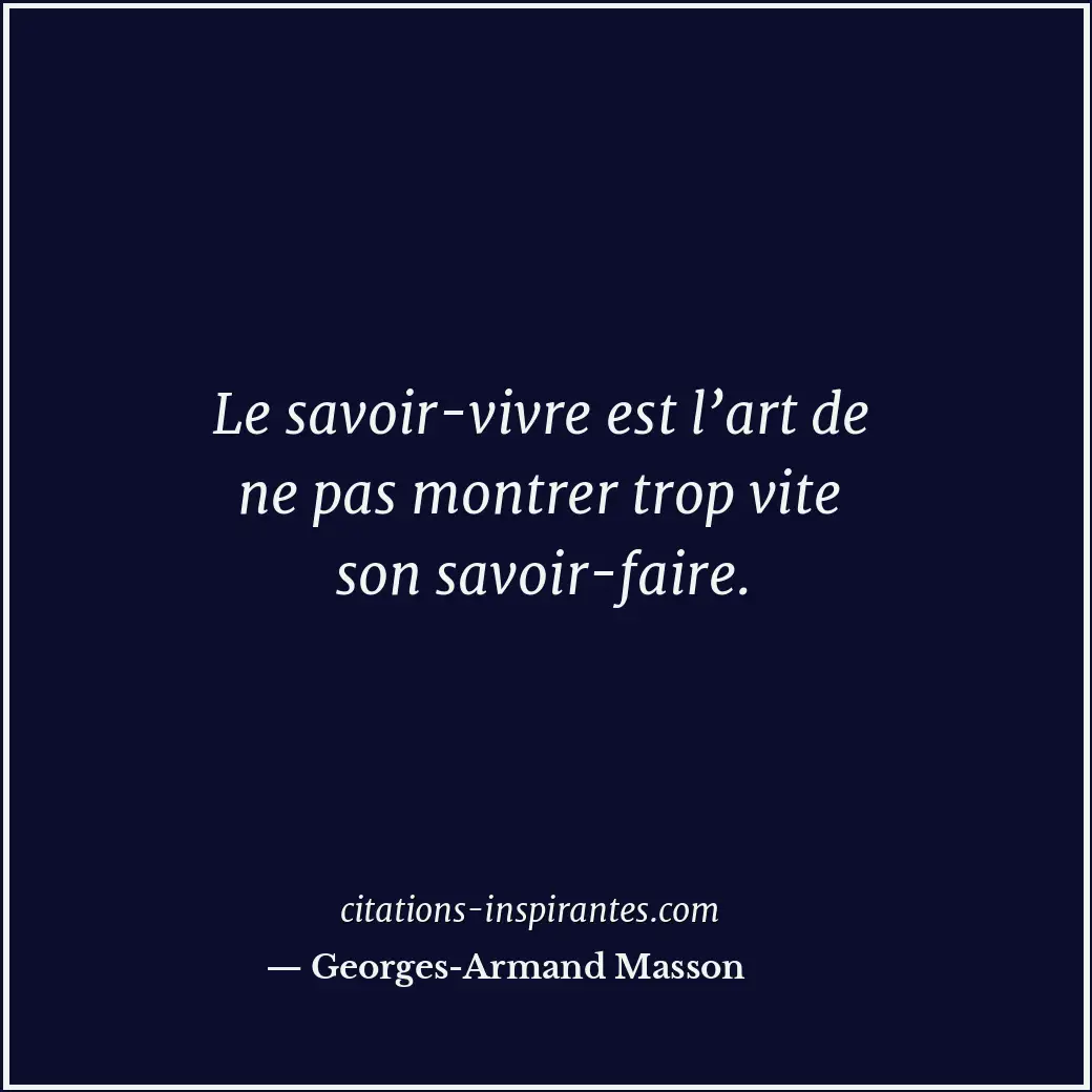 Citation de Georges-Armand Masson