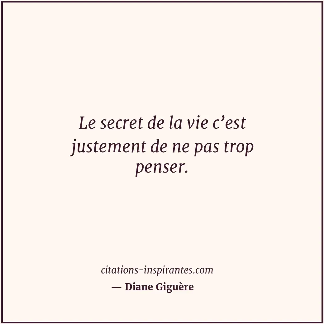 Citation de Diane Giguère