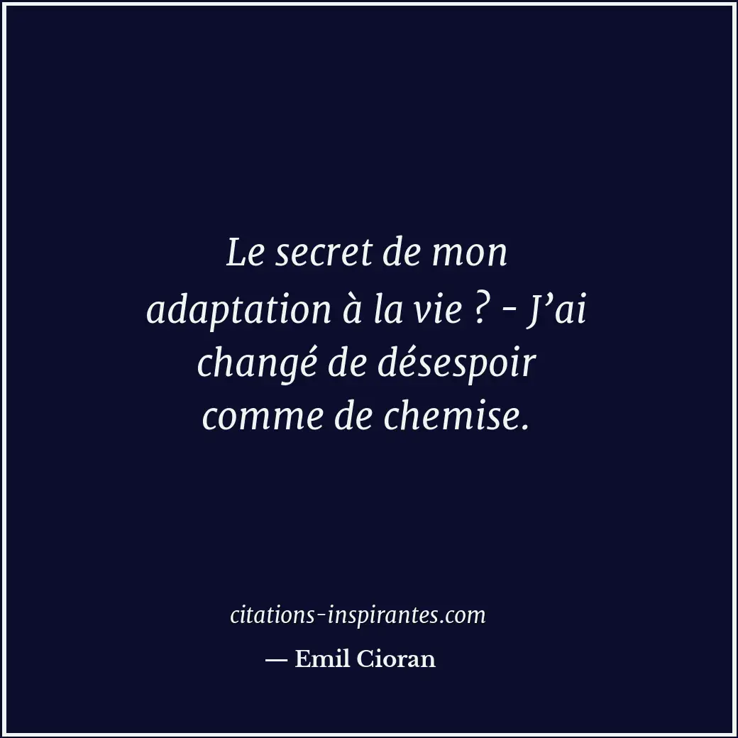 Citation de Emil Cioran