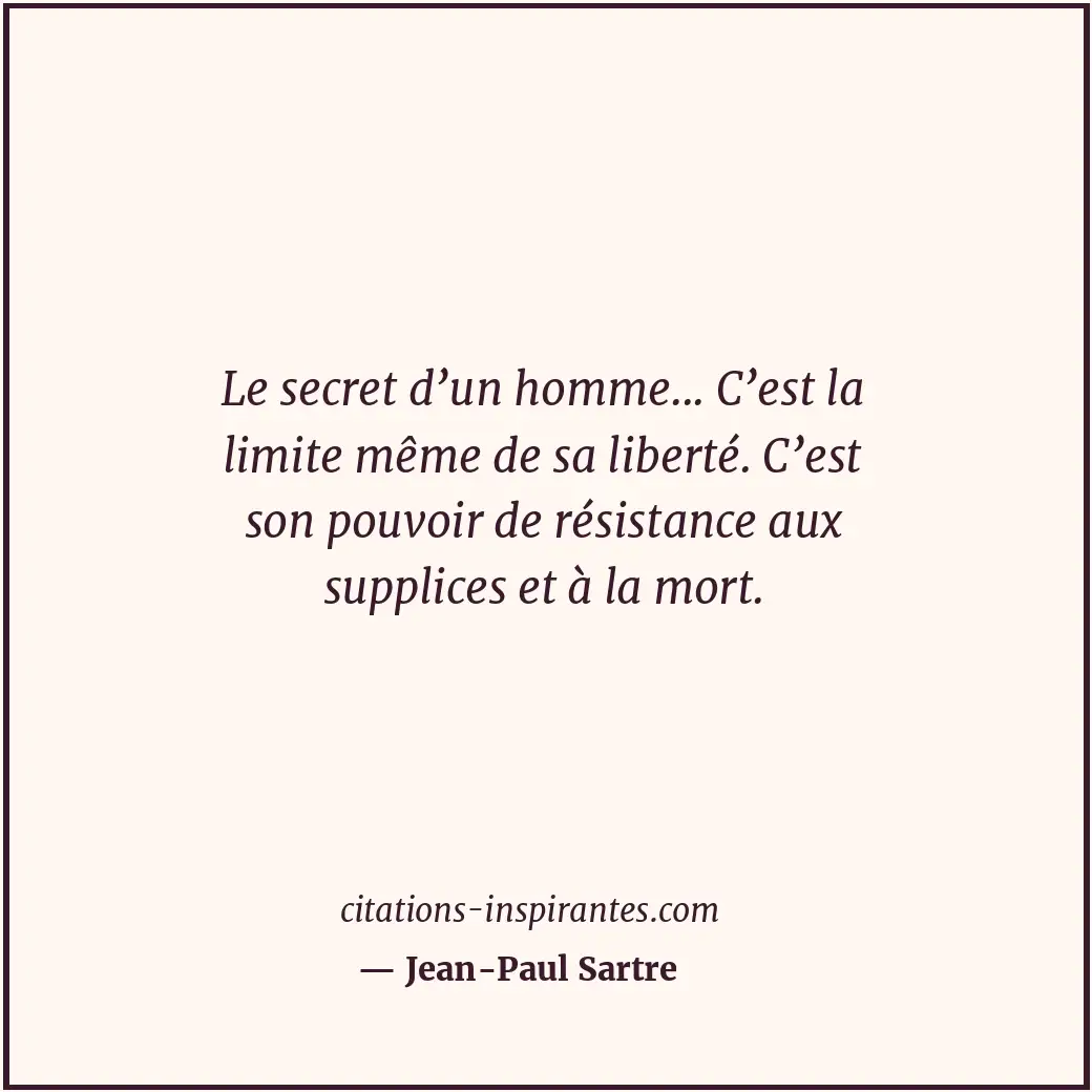 Citation de Jean-Paul Sartre
