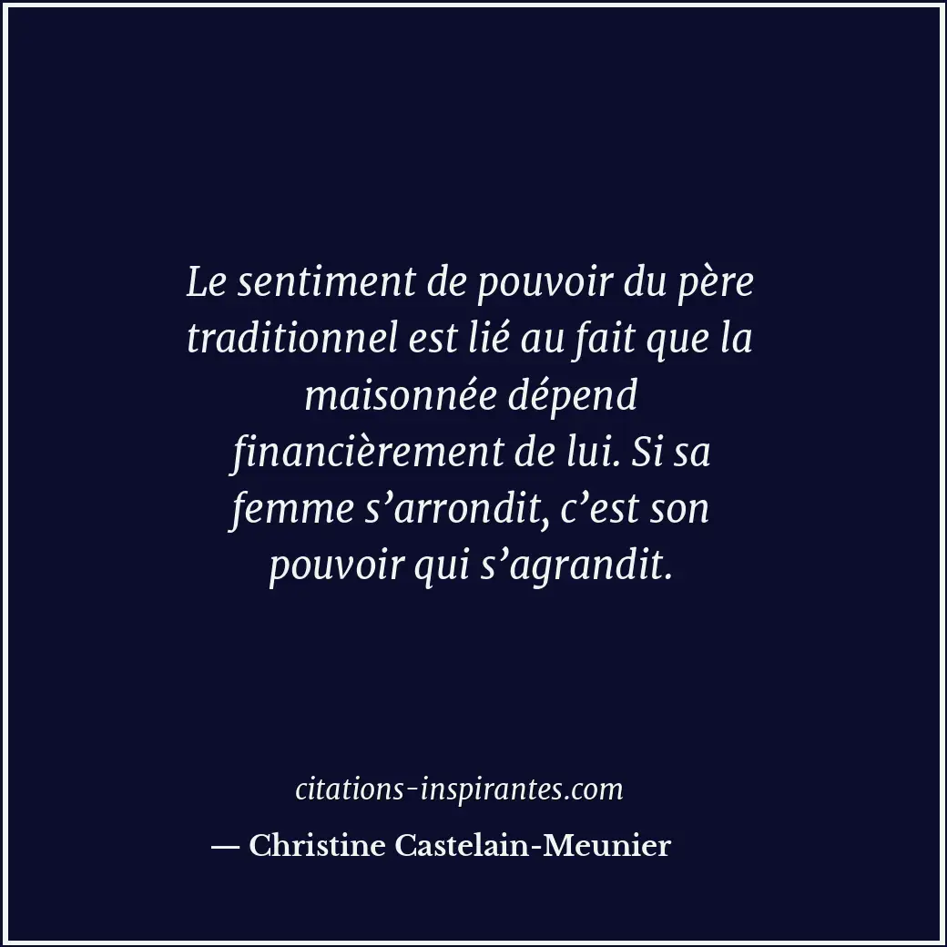 Citation de Christine Castelain-Meunier