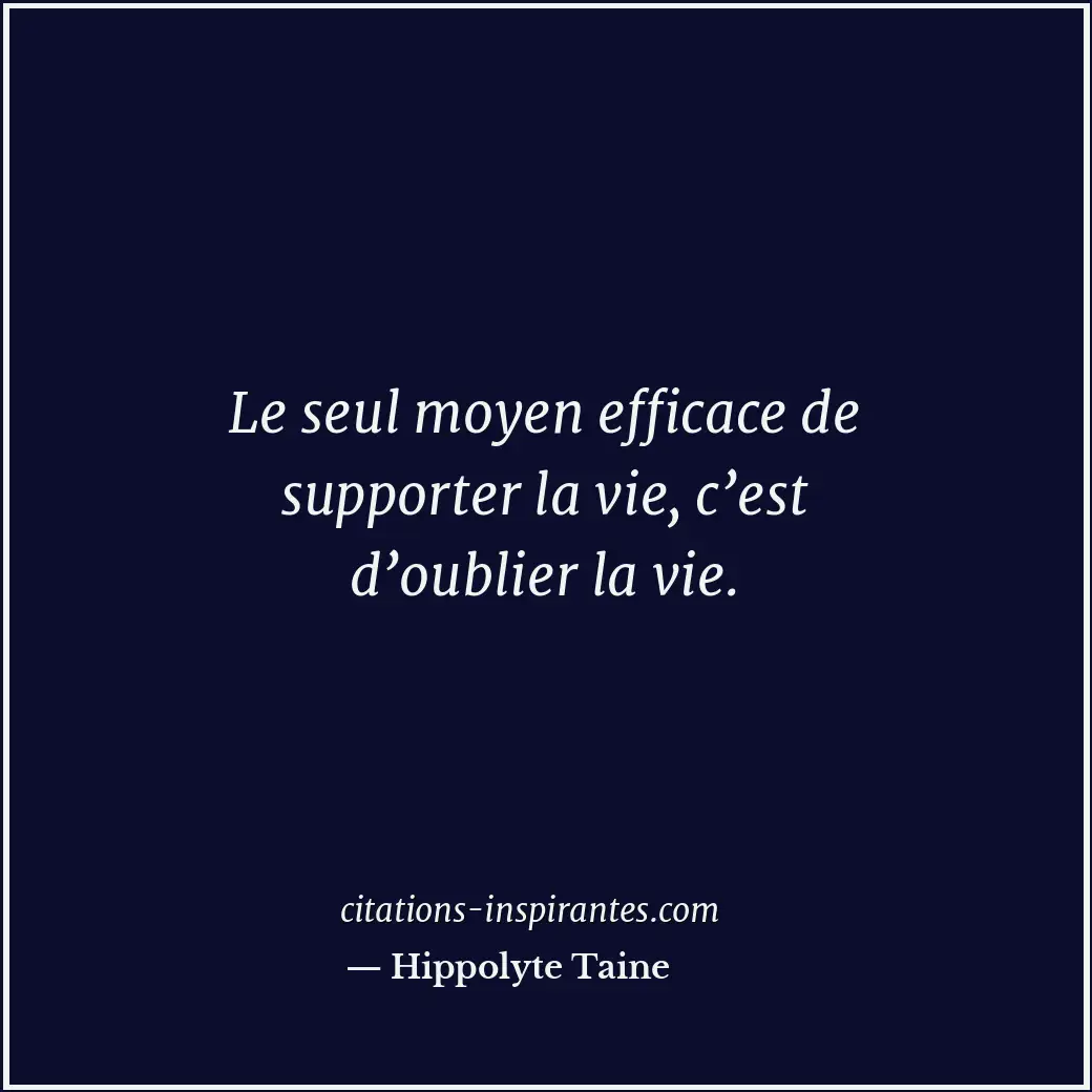 Citation de Hippolyte Taine