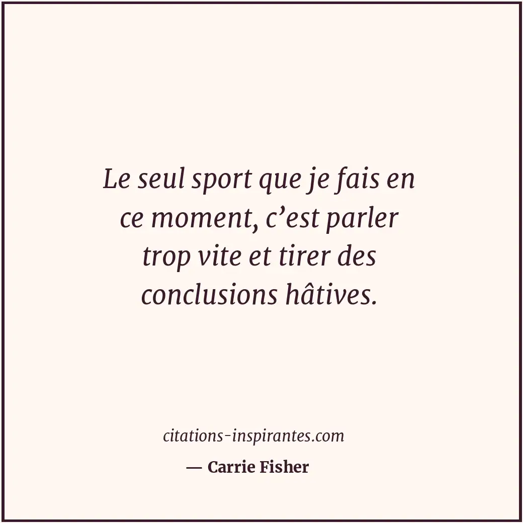 Citation de Carrie Fisher