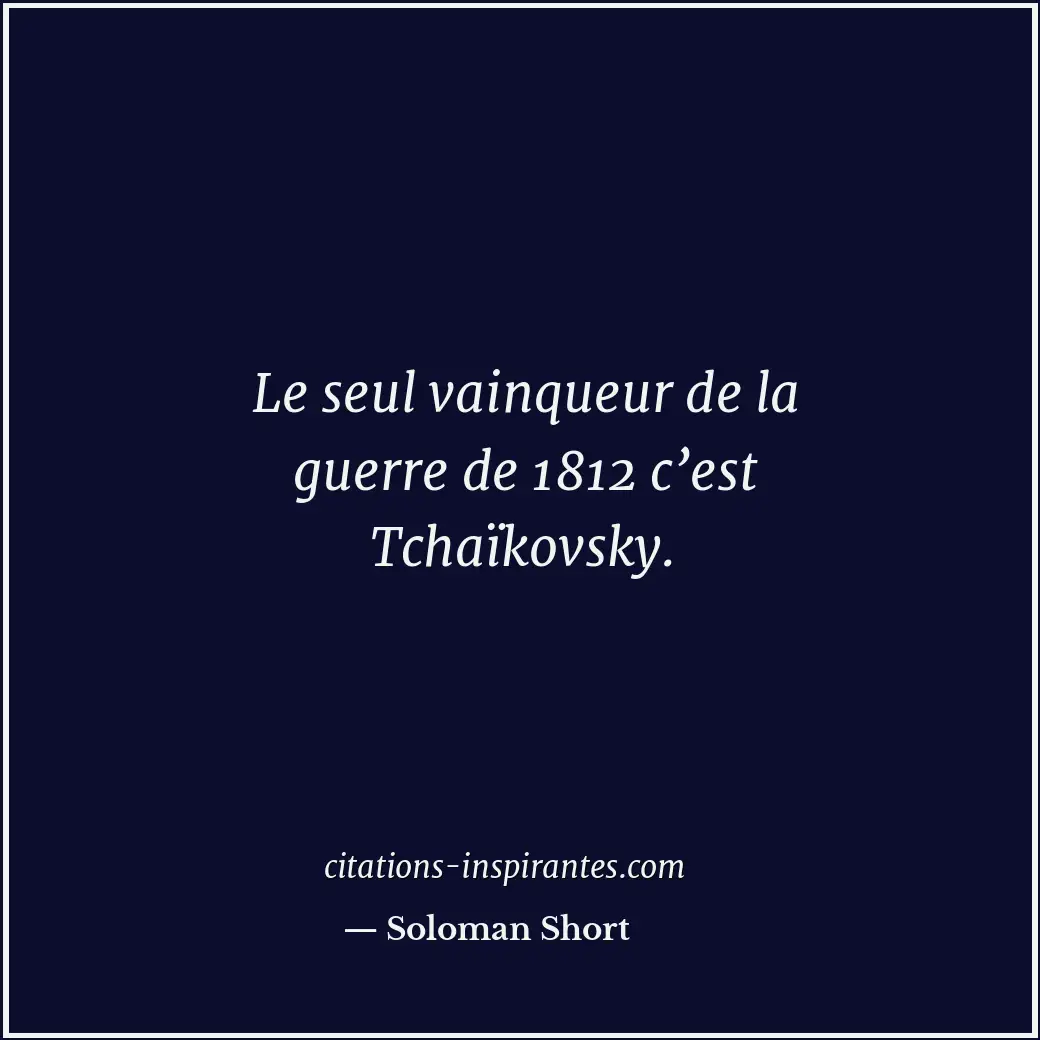 Citation de Soloman Short