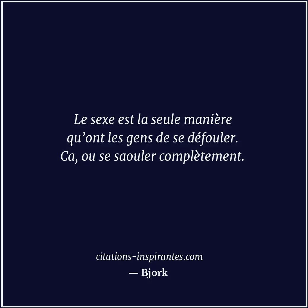Citation de Bjork