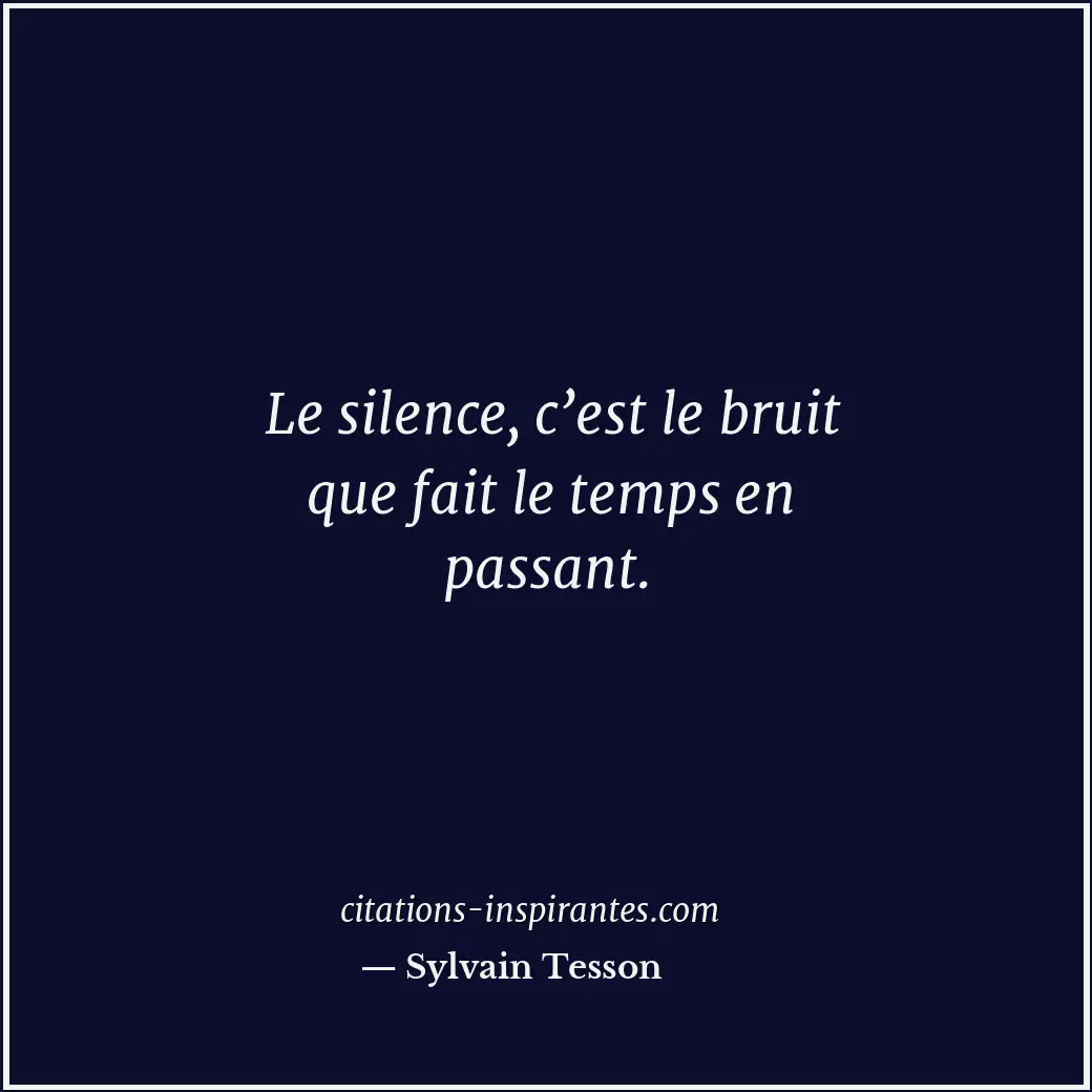Citation de Sylvain Tesson