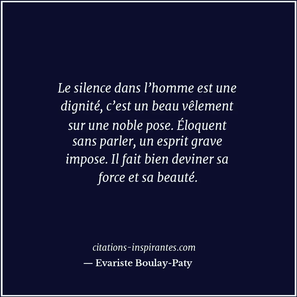 Citation de Evariste Boulay-Paty
