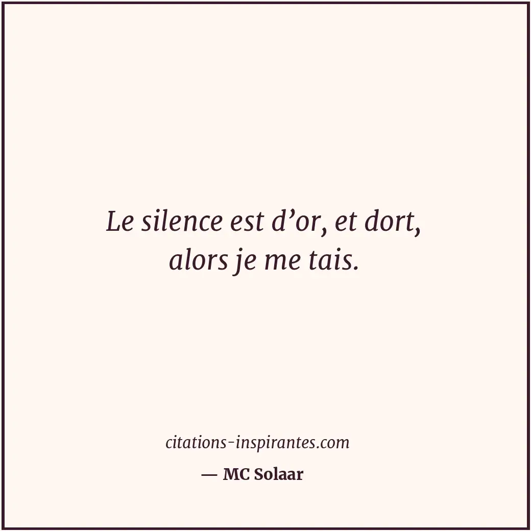 Citation de MC Solaar