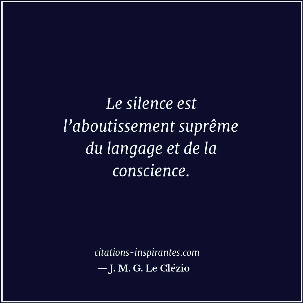 Citation de J. M. G. Le Clézio
