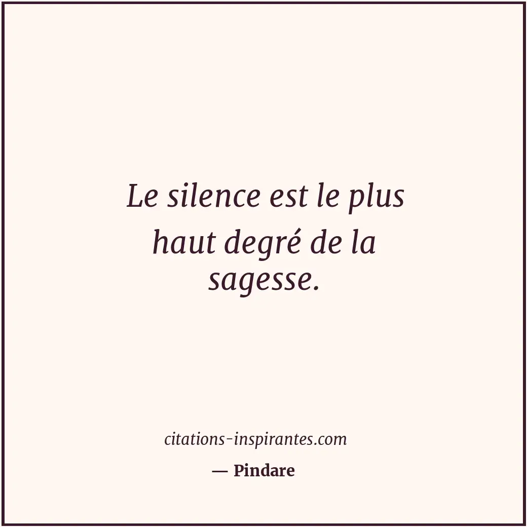 Citation de Pindare