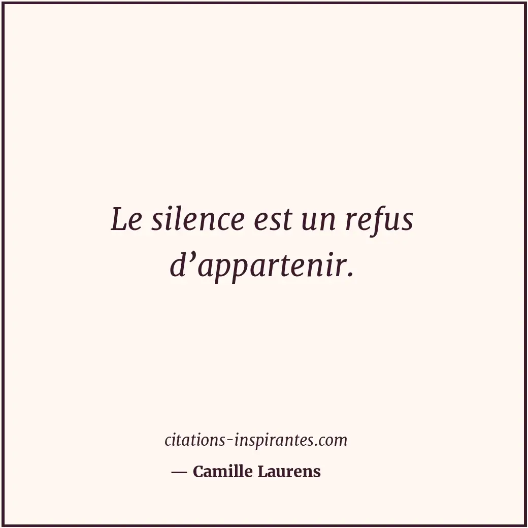 Citation de Camille Laurens