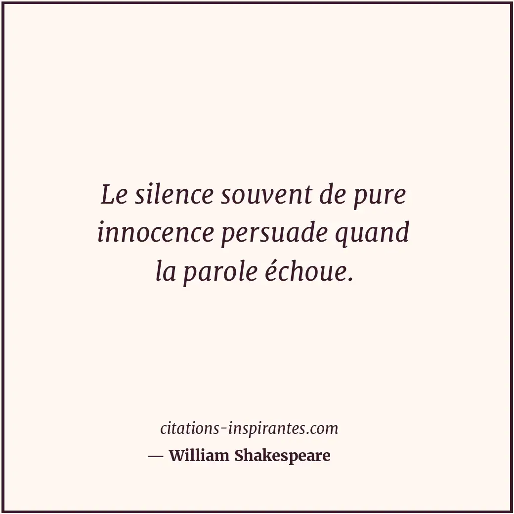 Citation de William Shakespeare