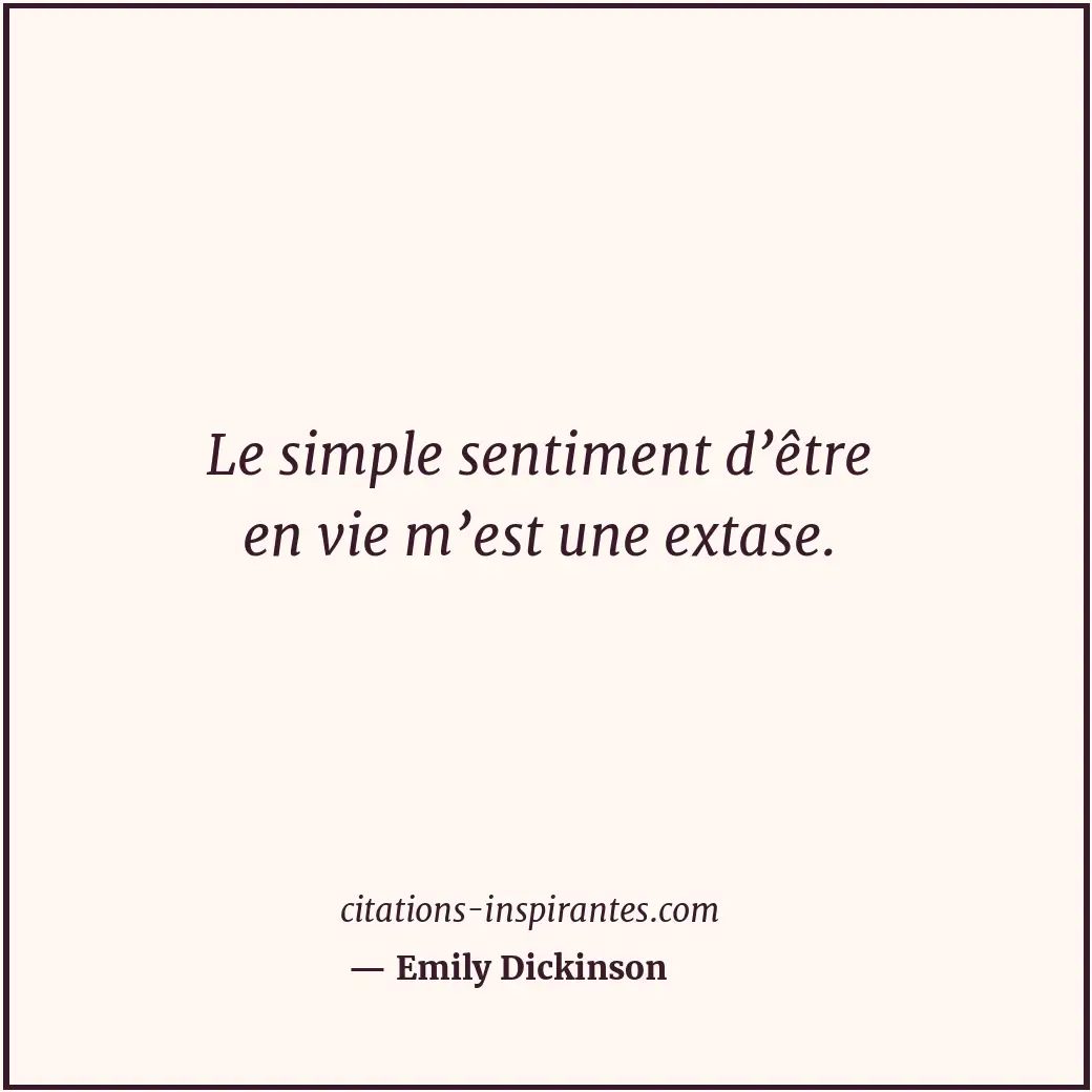 Citation de Emily Dickinson