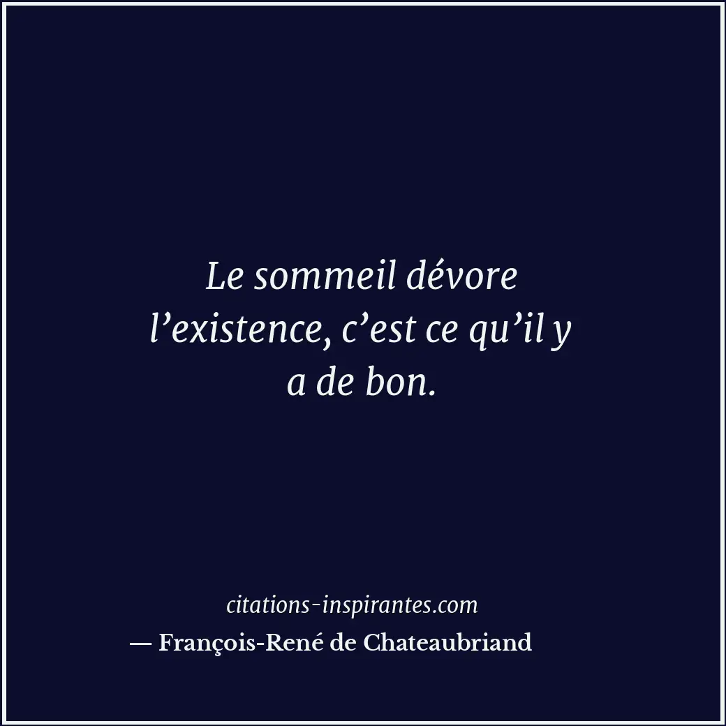 Citation de François-René de Chateaubriand
