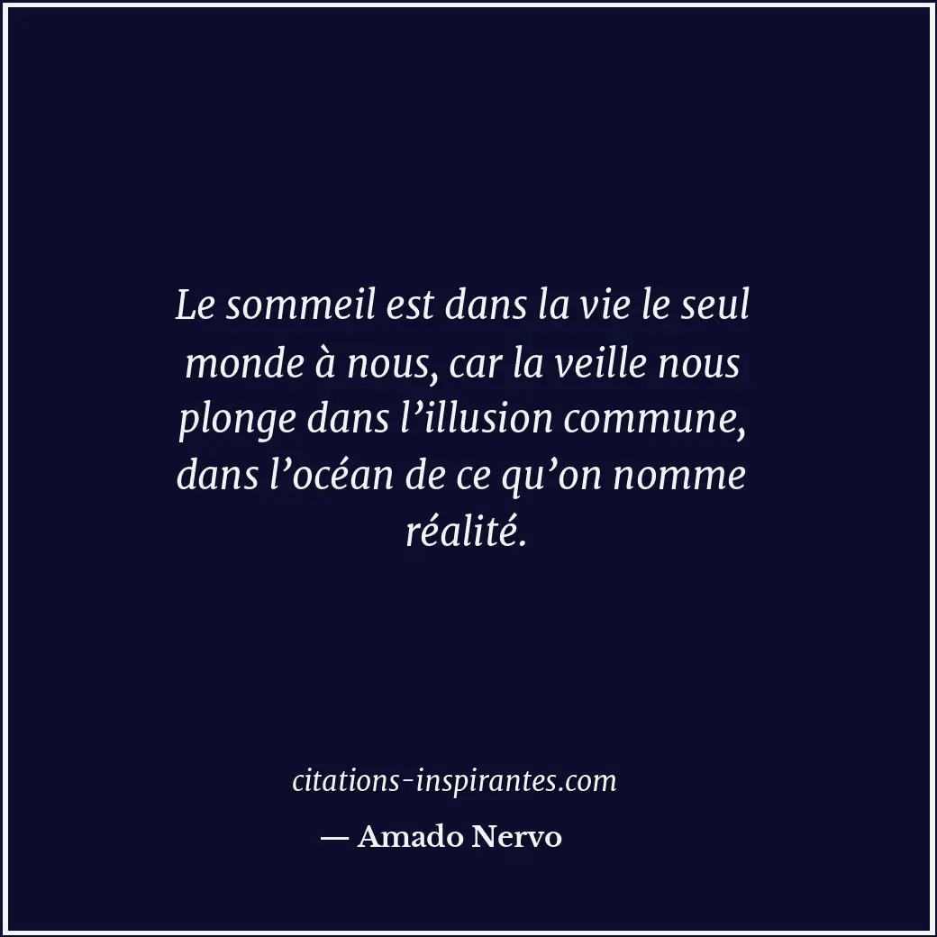 Citation de Amado Nervo
