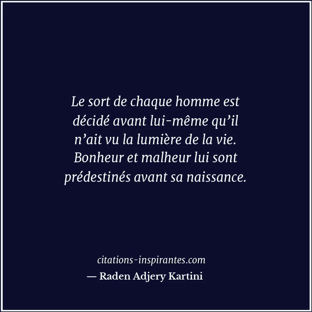 Citation de Raden Adjery Kartini