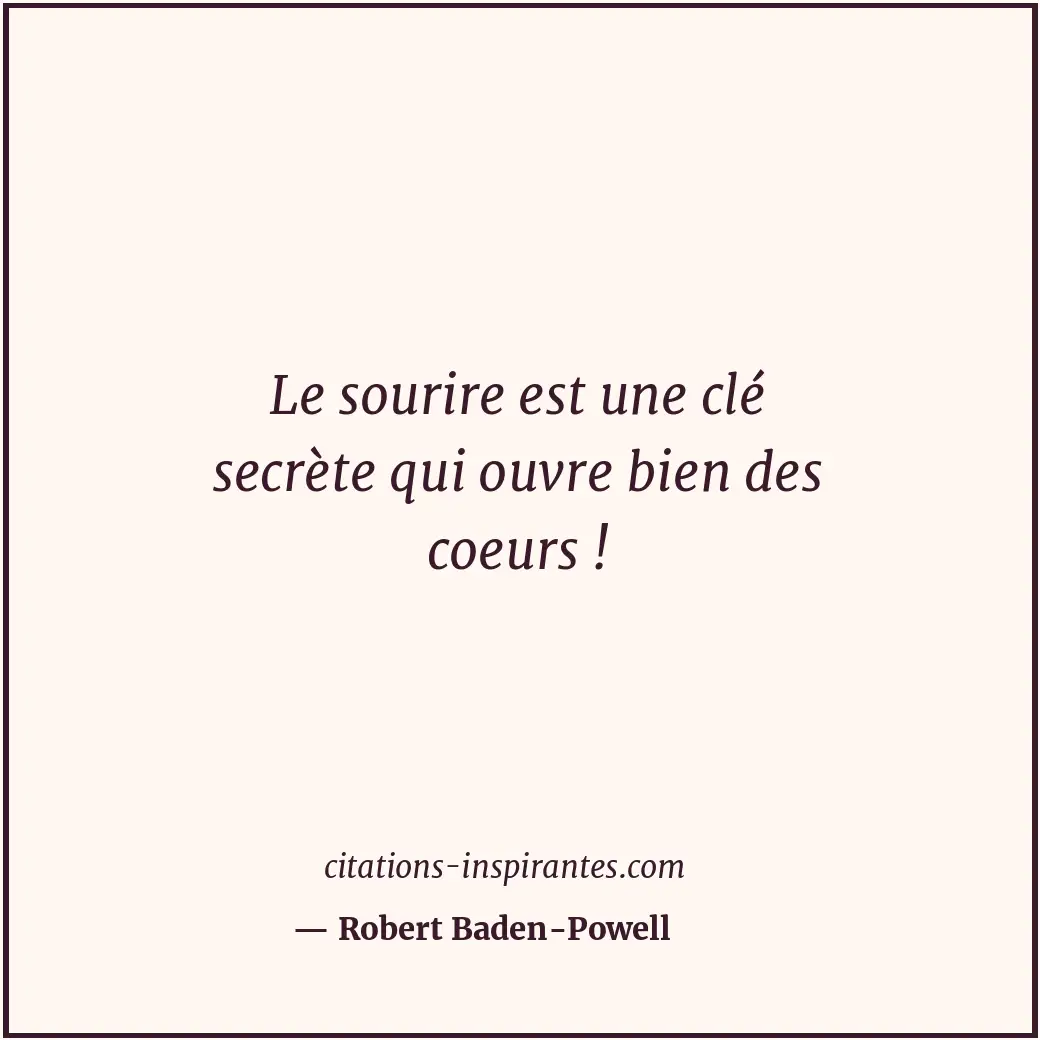 Citation de Robert Baden-Powell
