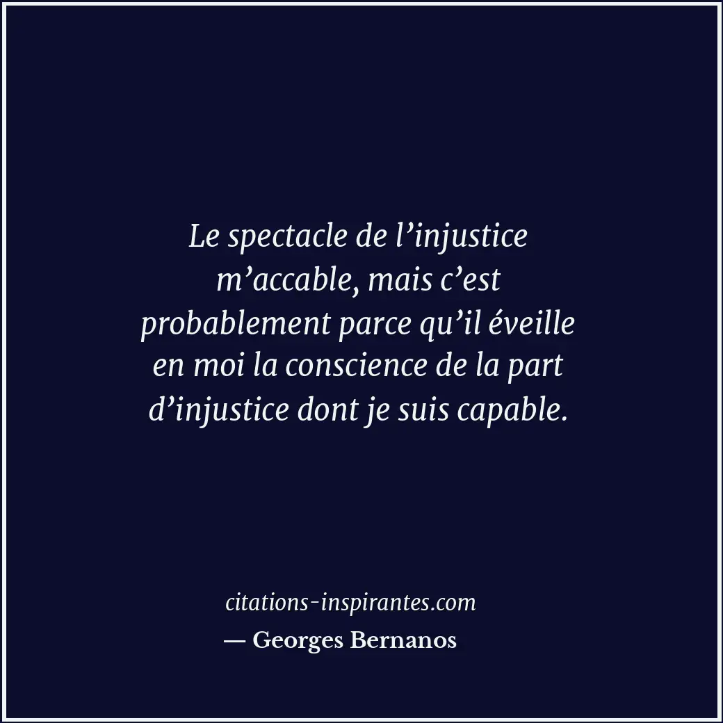 Citation de Georges Bernanos