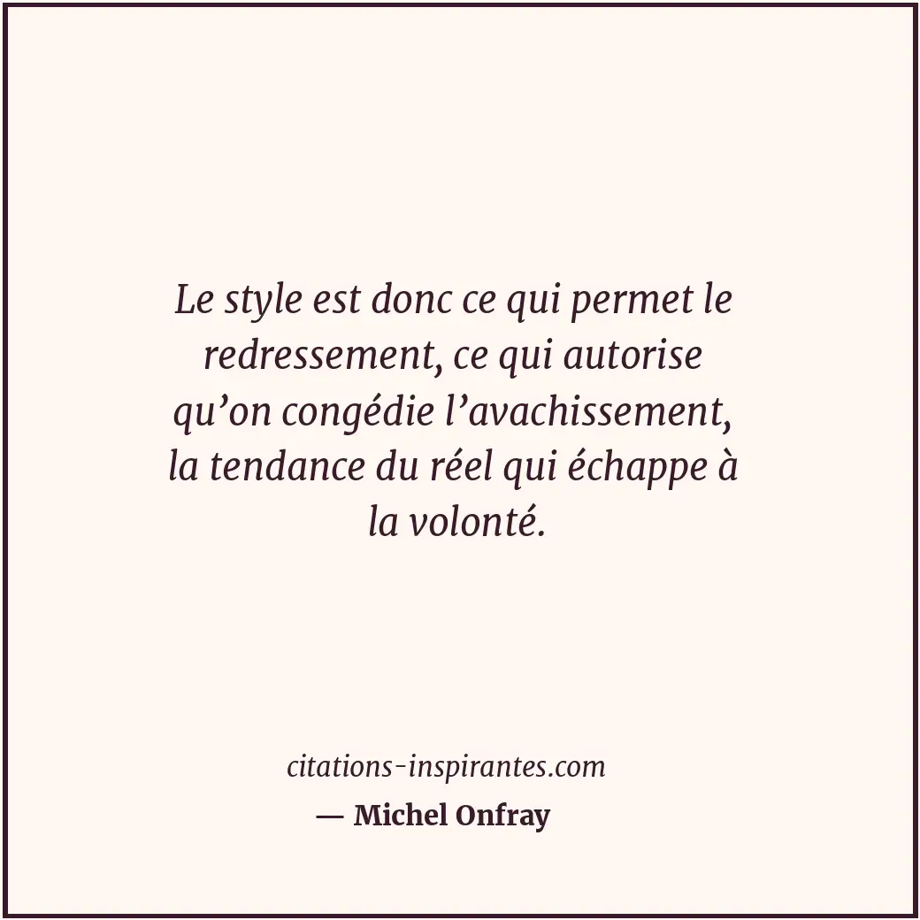 Citation de Michel Onfray