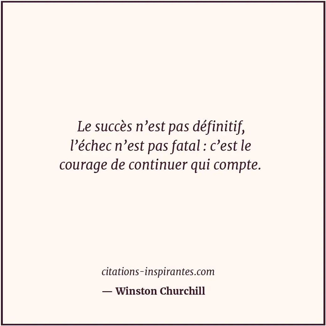 Citation de Winston Churchill