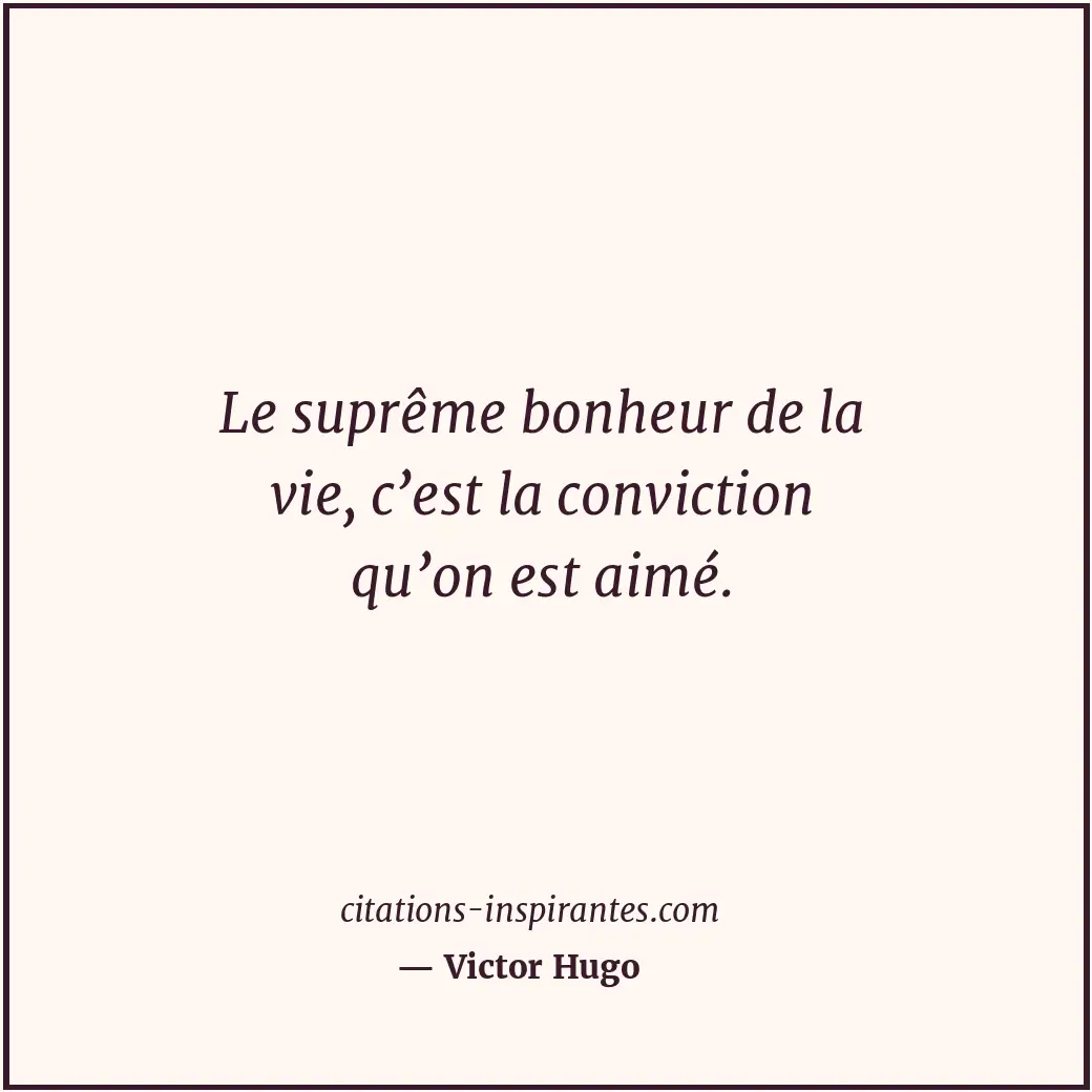 Citation de Victor Hugo