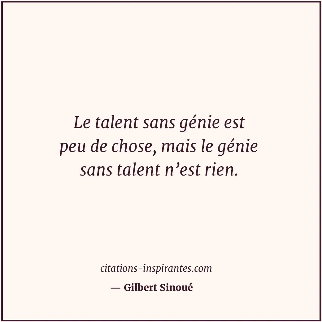 Citation de Gilbert Sinoué