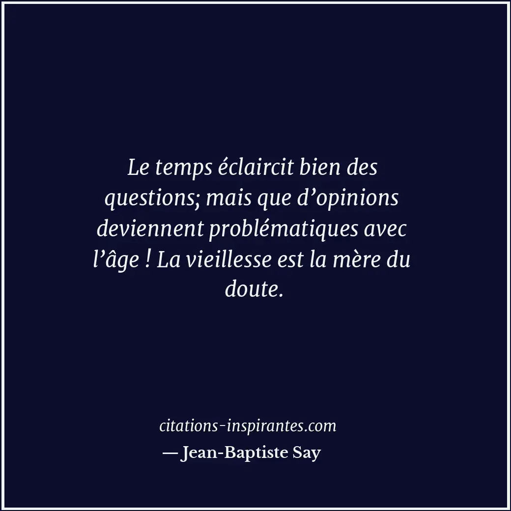 Citation de Jean-Baptiste Say