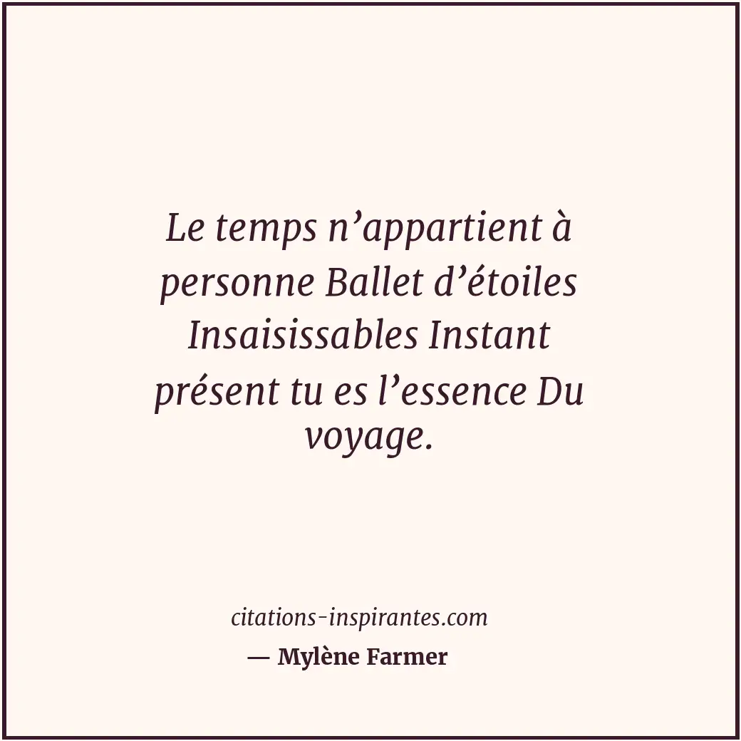 Citation de Mylène Farmer