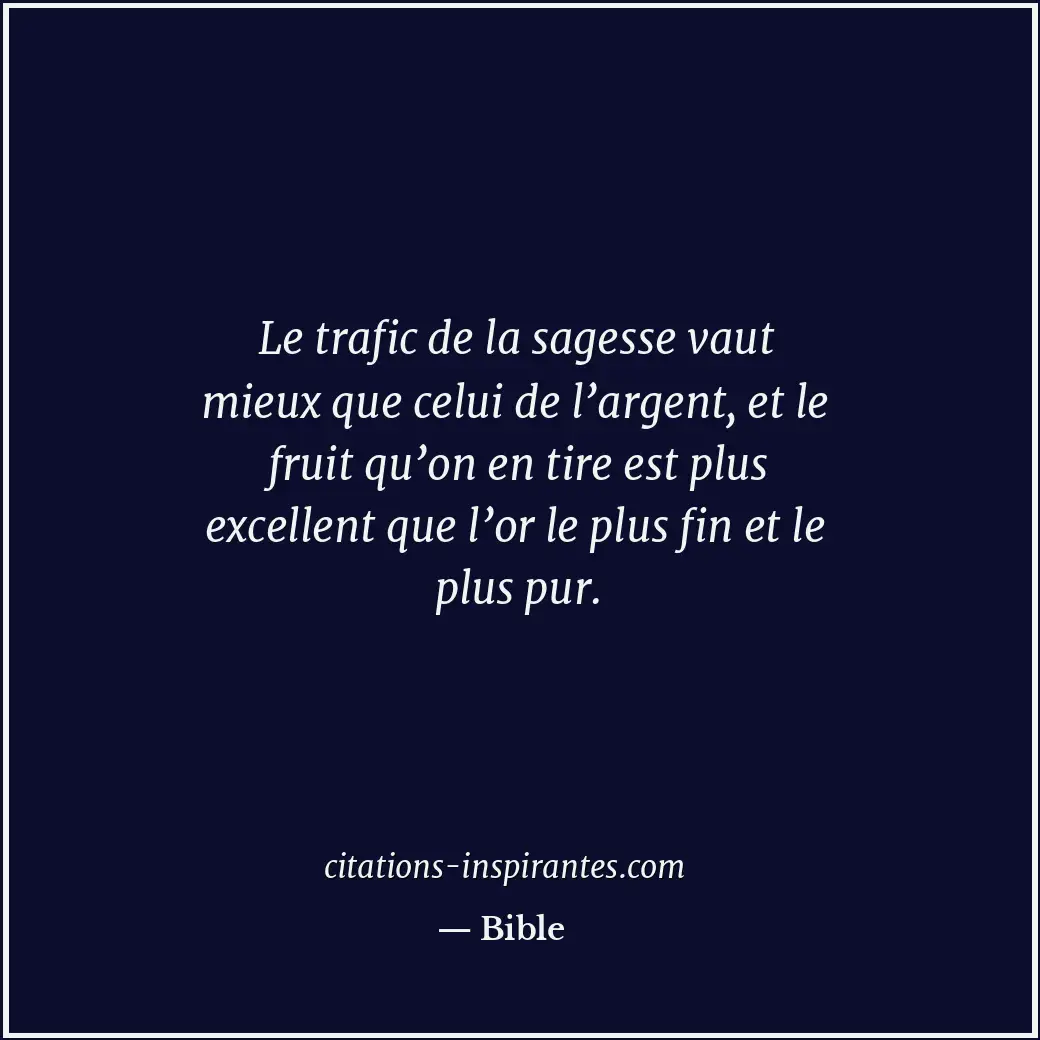 Citation de Bible