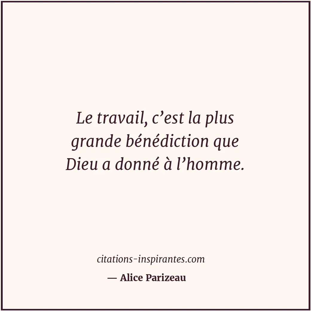 Citation de Alice Parizeau