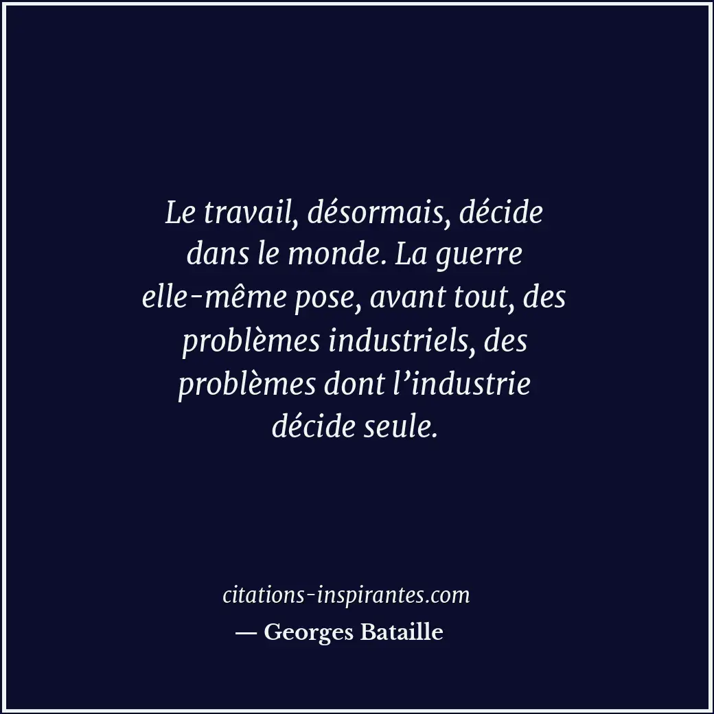 Citation de Georges Bataille