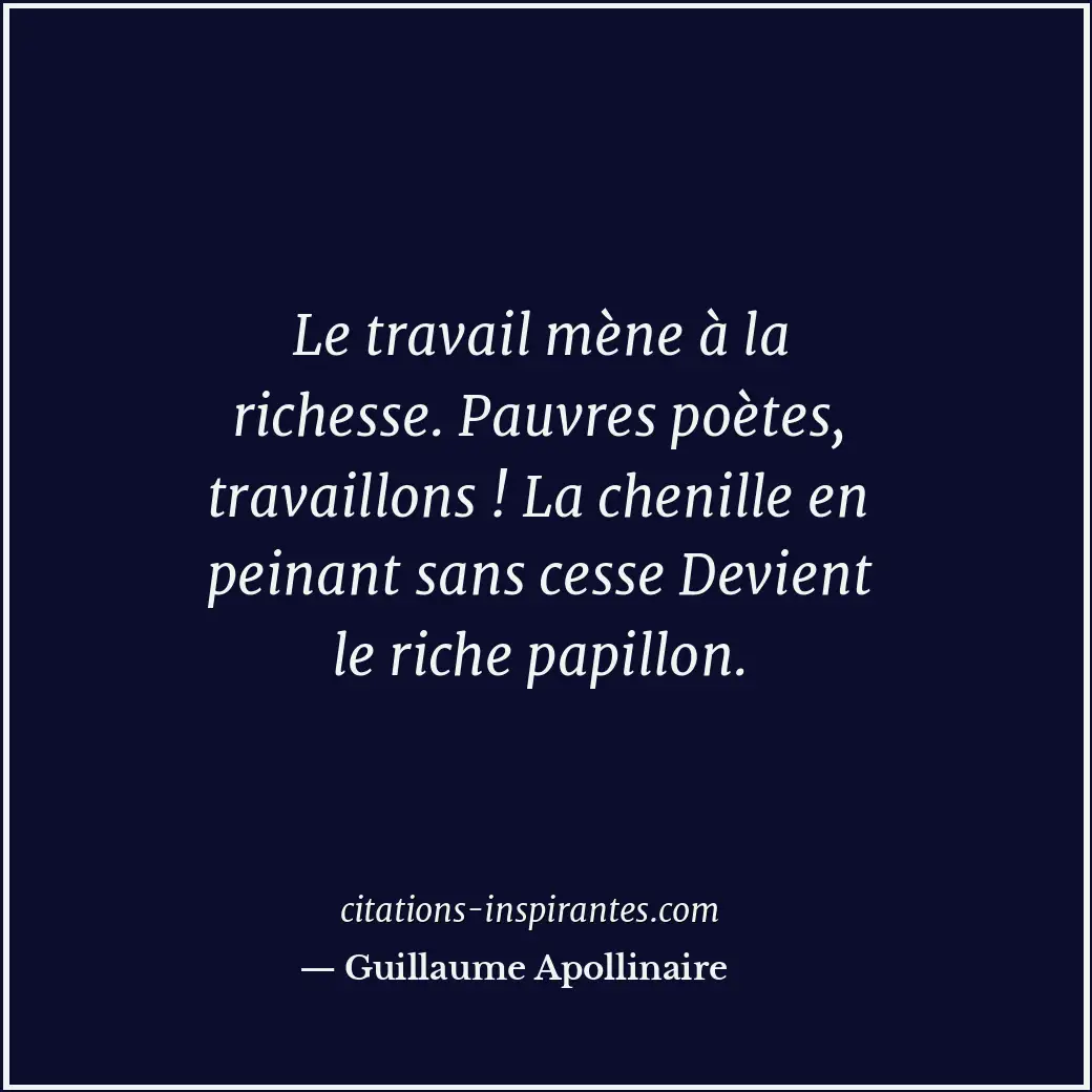 Citation de Guillaume Apollinaire