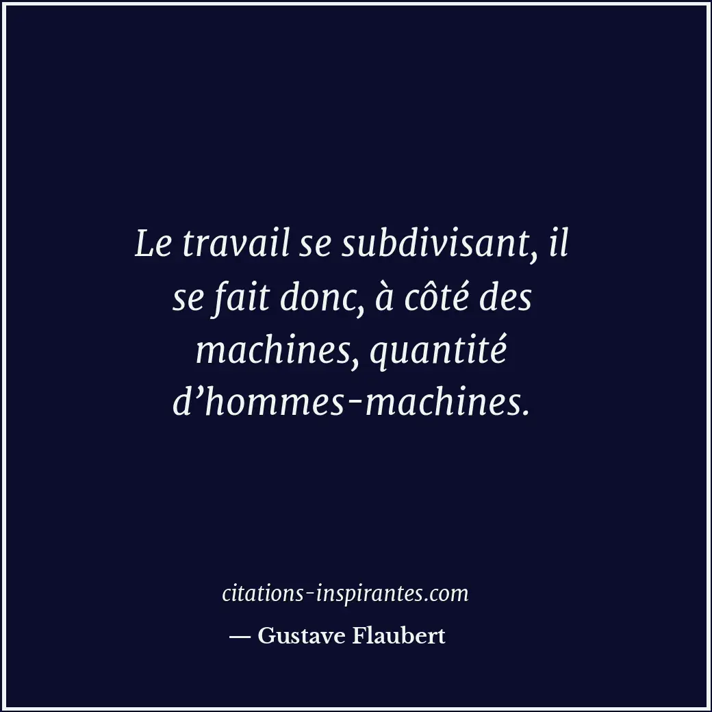 Citation de Gustave Flaubert