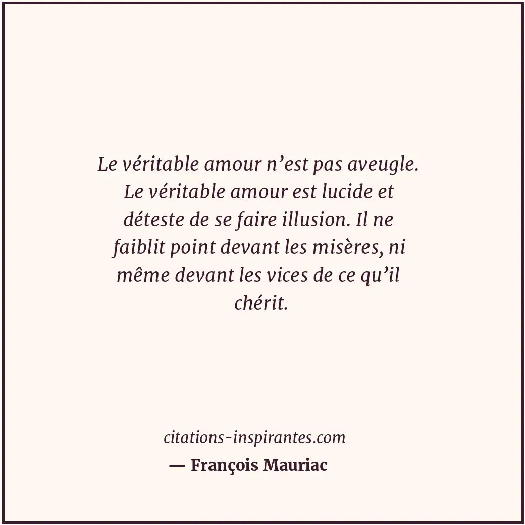 Citation de François Mauriac