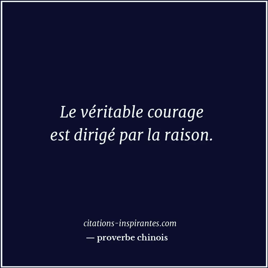 Citation de proverbe chinois