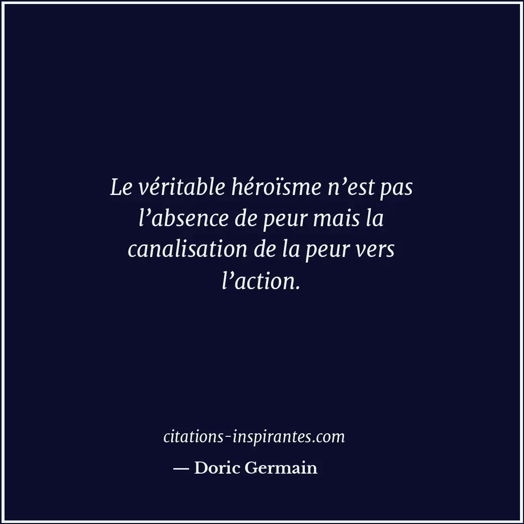 Citation de Doric Germain