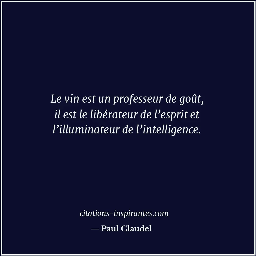 Citation de Paul Claudel