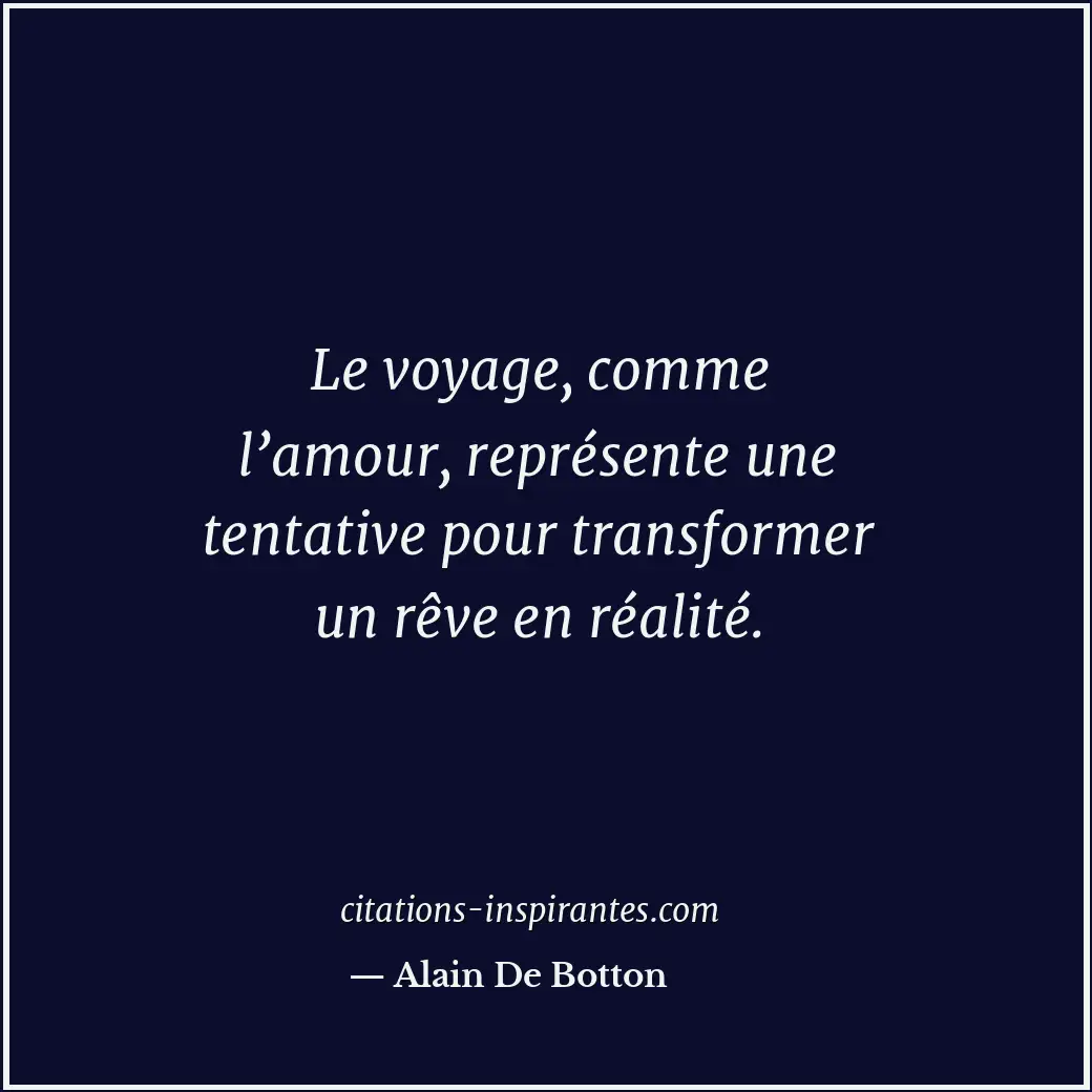 Citation de Alain De Botton