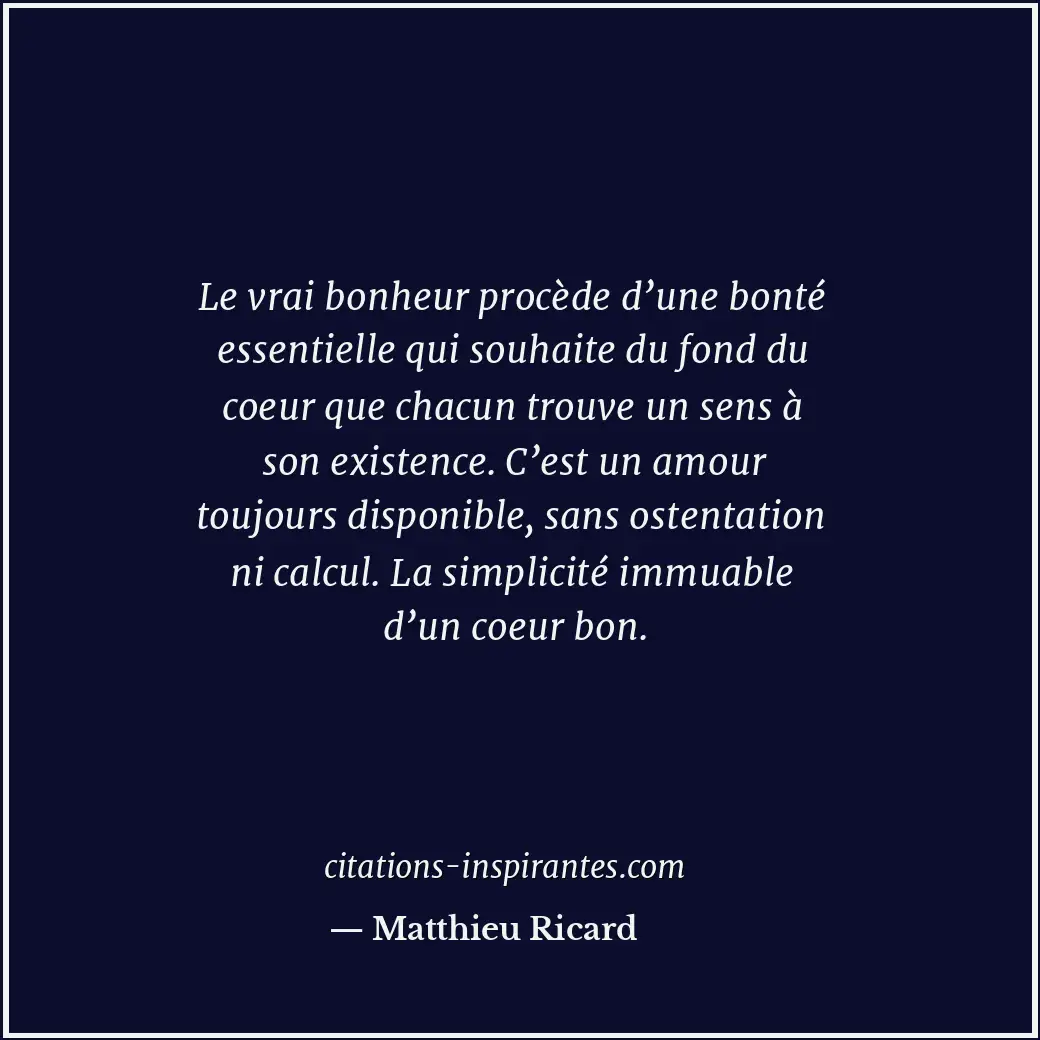 Citation de Matthieu Ricard