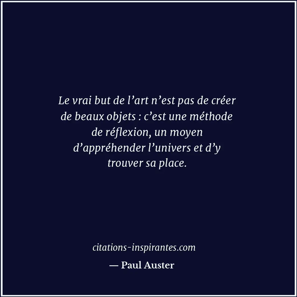 Citation de Paul Auster