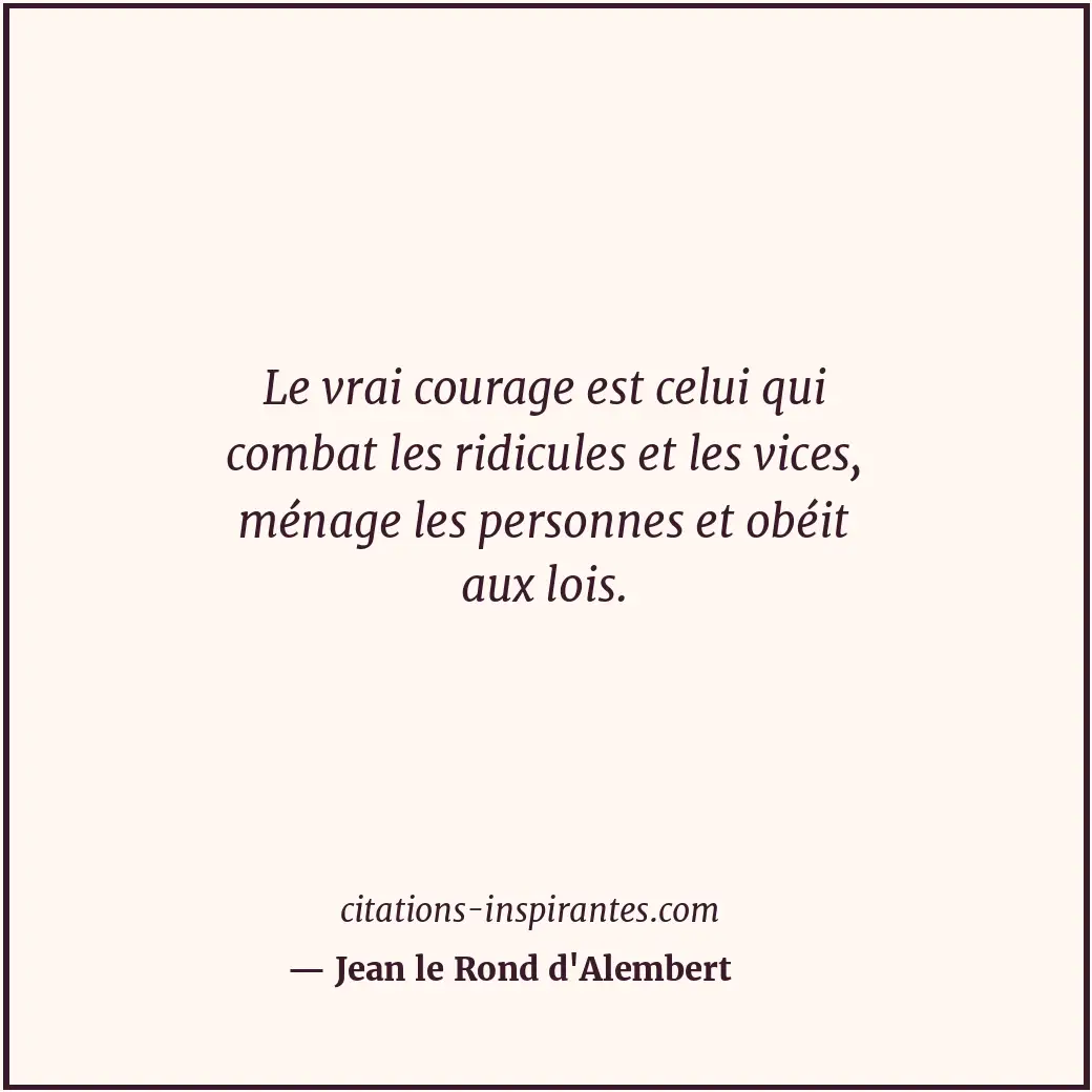 Citation de Jean le Rond d'Alembert