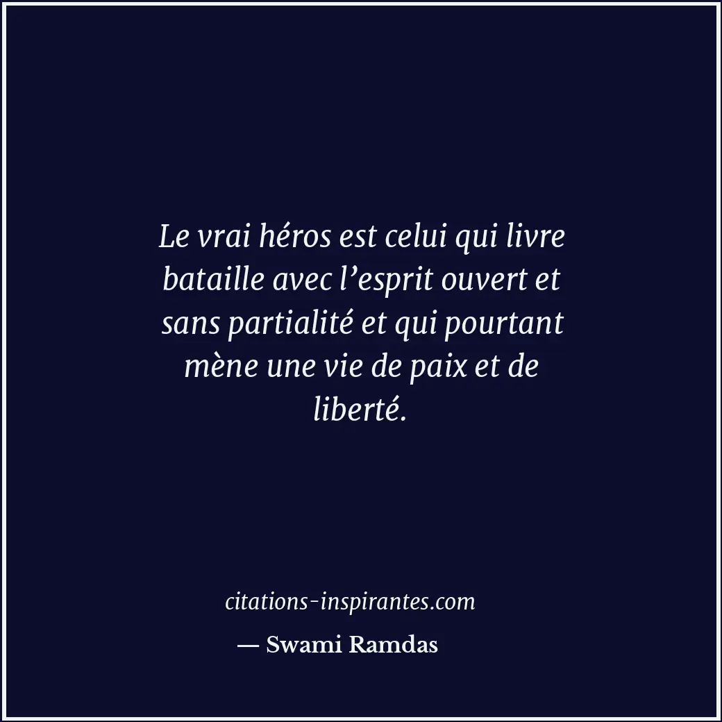 Citation de Swami Ramdas
