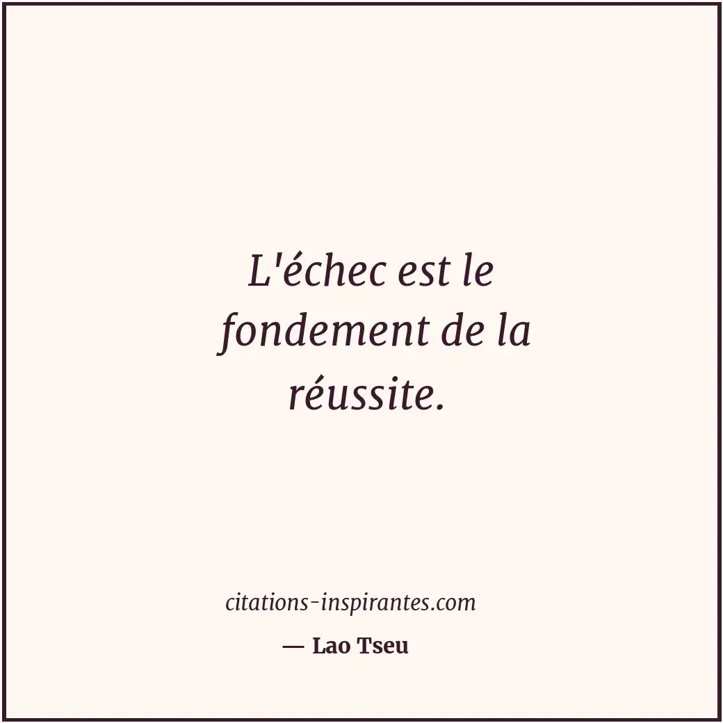 Citation de Lao Tseu