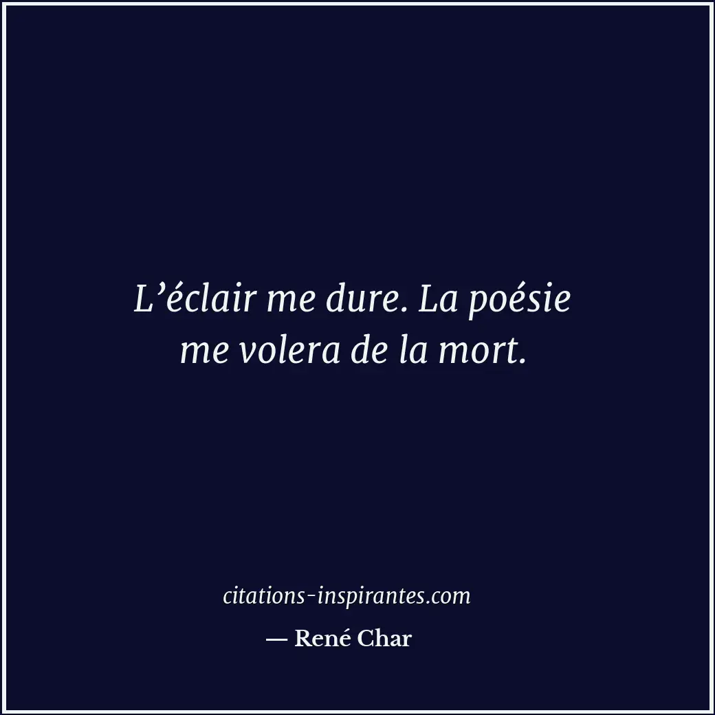 Citation de René Char