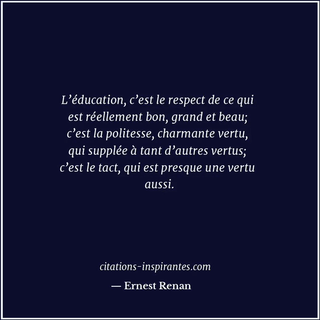 Citation de Ernest Renan