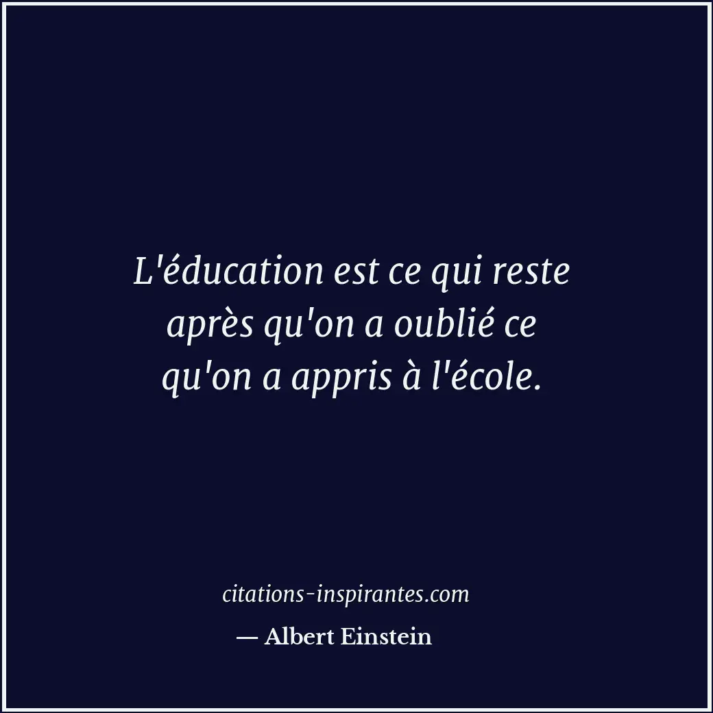 Citation de Albert Einstein