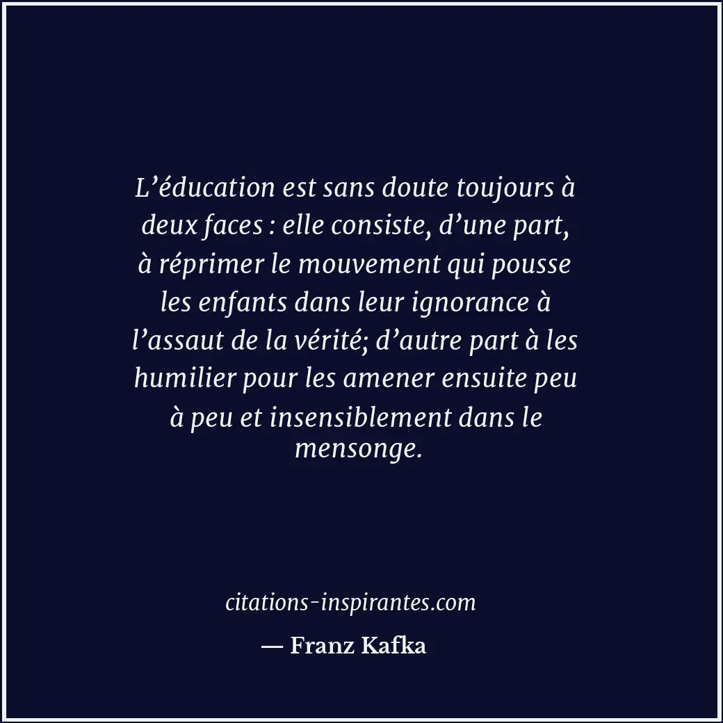 Citation de Franz Kafka