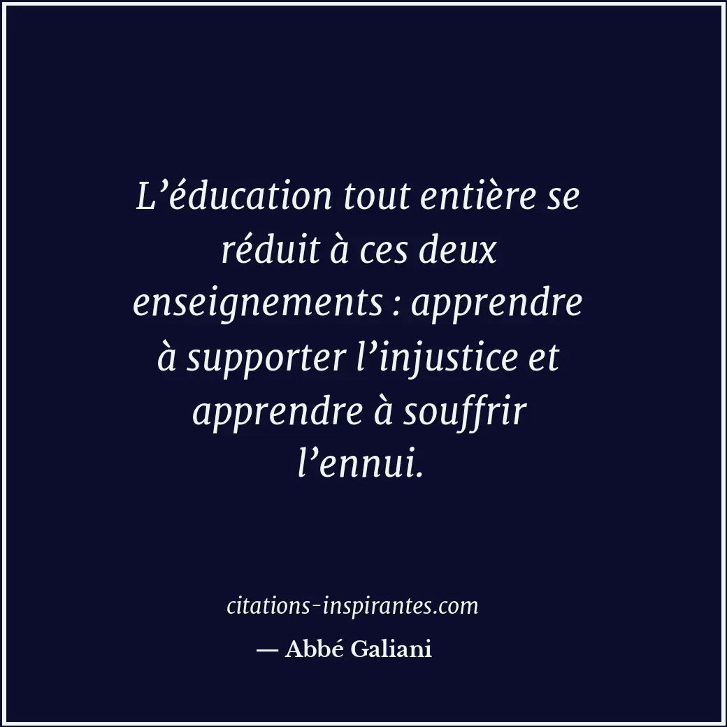 Citation de Abbé Galiani